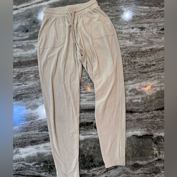 MTA Sport Cream Track Pants Joggers Women’s Size Small - Picture 1 of 3